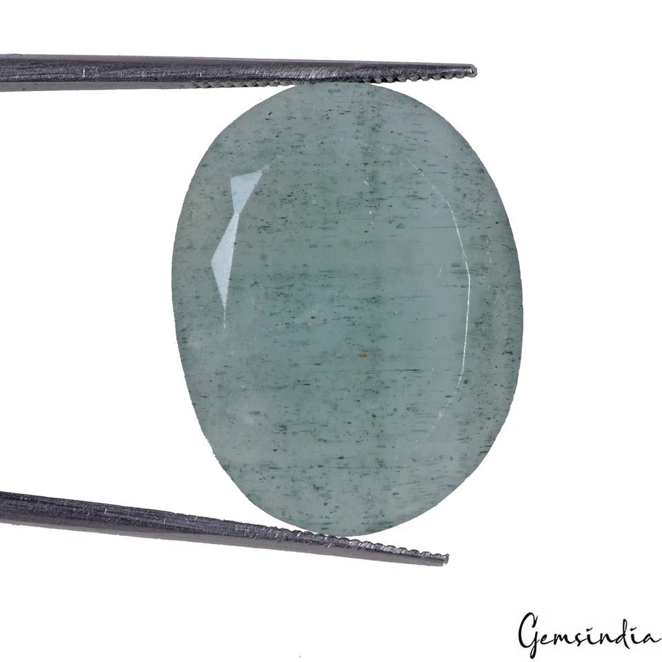 23.35 Cts Natural Blue Aquamarine Oval Loose Faceted Untreated Jewelry Gemstone