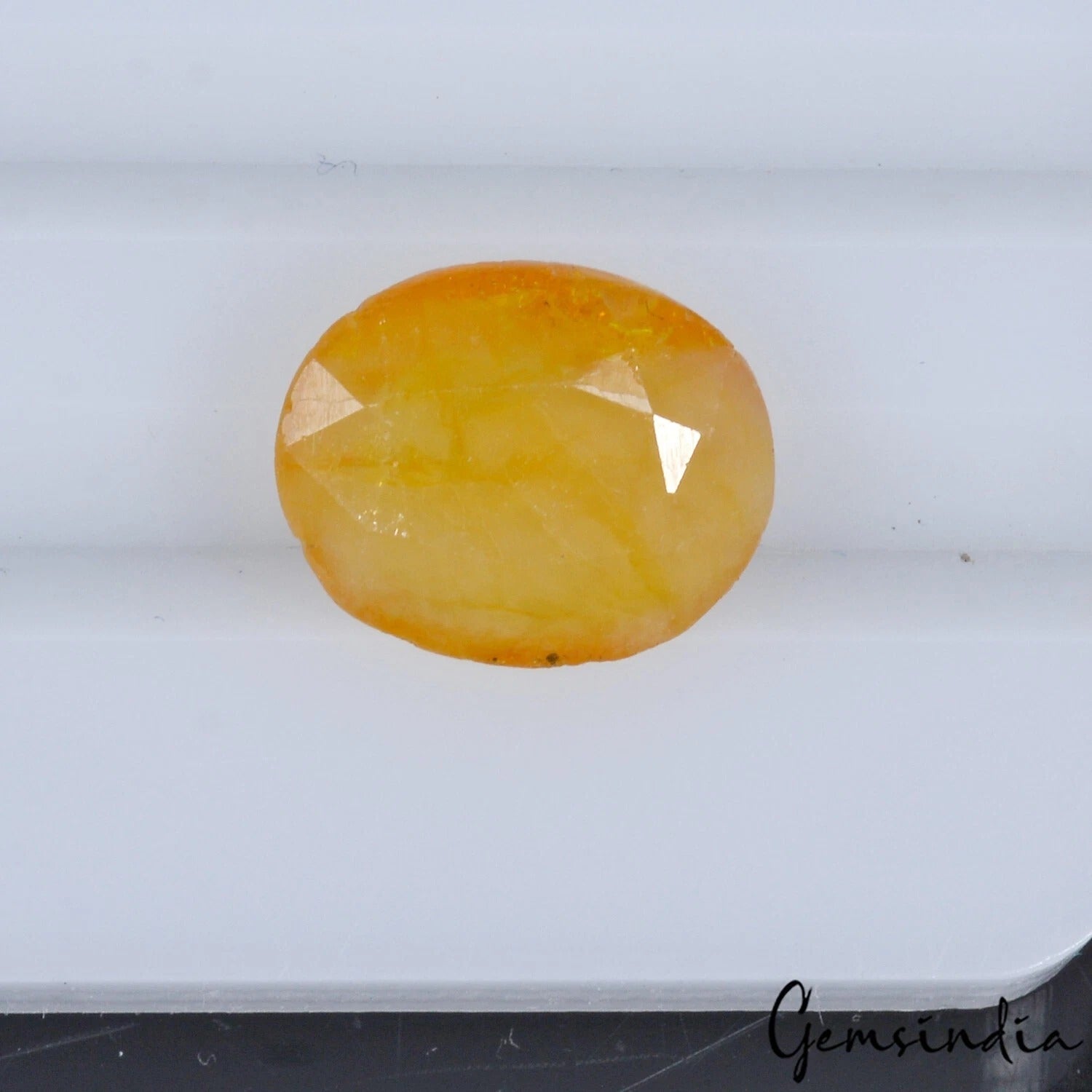 5.10 Ct Natural Untreated Ceylon Yellow Sapphire Pukhraj) Oval Rare Gem For Ring