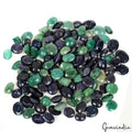 Certified 134 Pcs Lot Natural Emerald Sapphire Mix Cut Ring Size Gemstones 890Ct