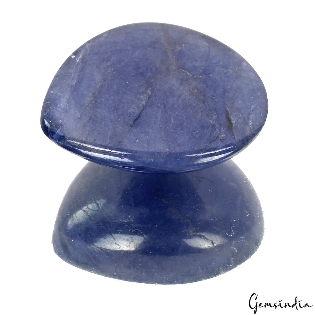 21.10 Ct Natural Untreated Violet Blue Tanzanite Pear Cab Loose jewelry Gemstone
