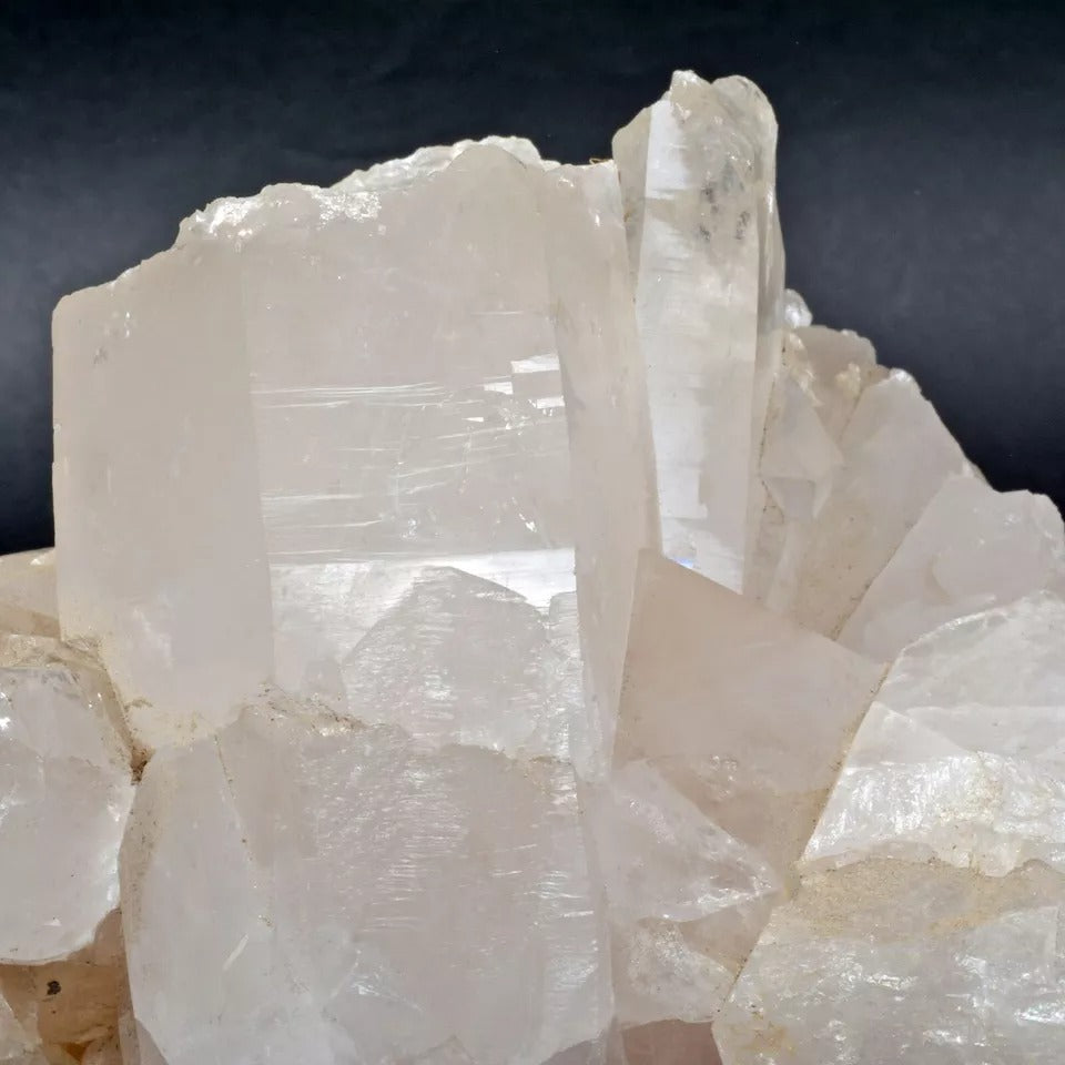 1.96Kg Natural Untreated White Quartz Crystal Cluster Geode Healing Mineral Rock