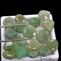 156.90 Cts/17 Pcs Natural Brazilian Green Emerald Pear Faceted Gems For Jewelry