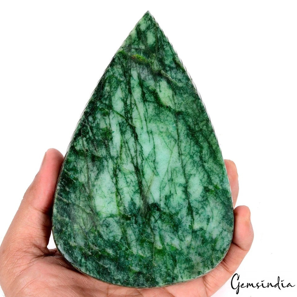 4920 Cts Natural Brazilian Emerald Pear Shape Huge Museum Size Carving Gemstone