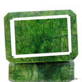 1880 Ct Natural Parrot Green Brazilian Emerald Octagon Faceted Earth Mined Gems