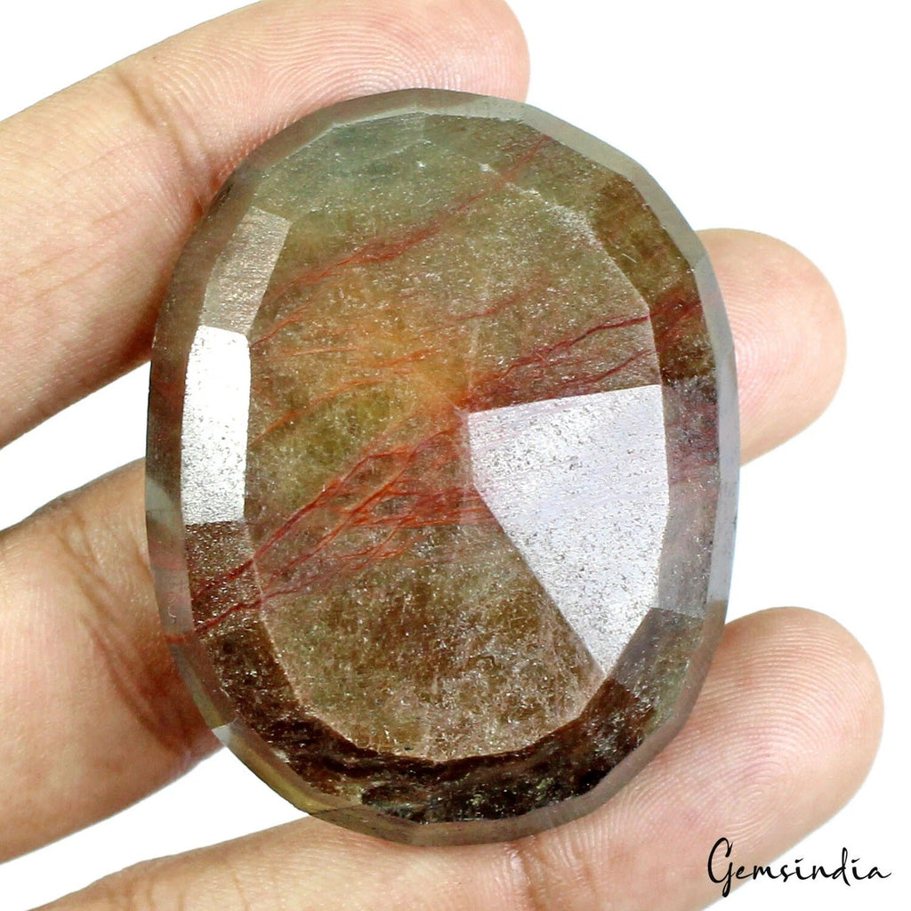 400 Ct Natural Untreated Brown Sapphire Oval Faceted Certified Loose Gemstone