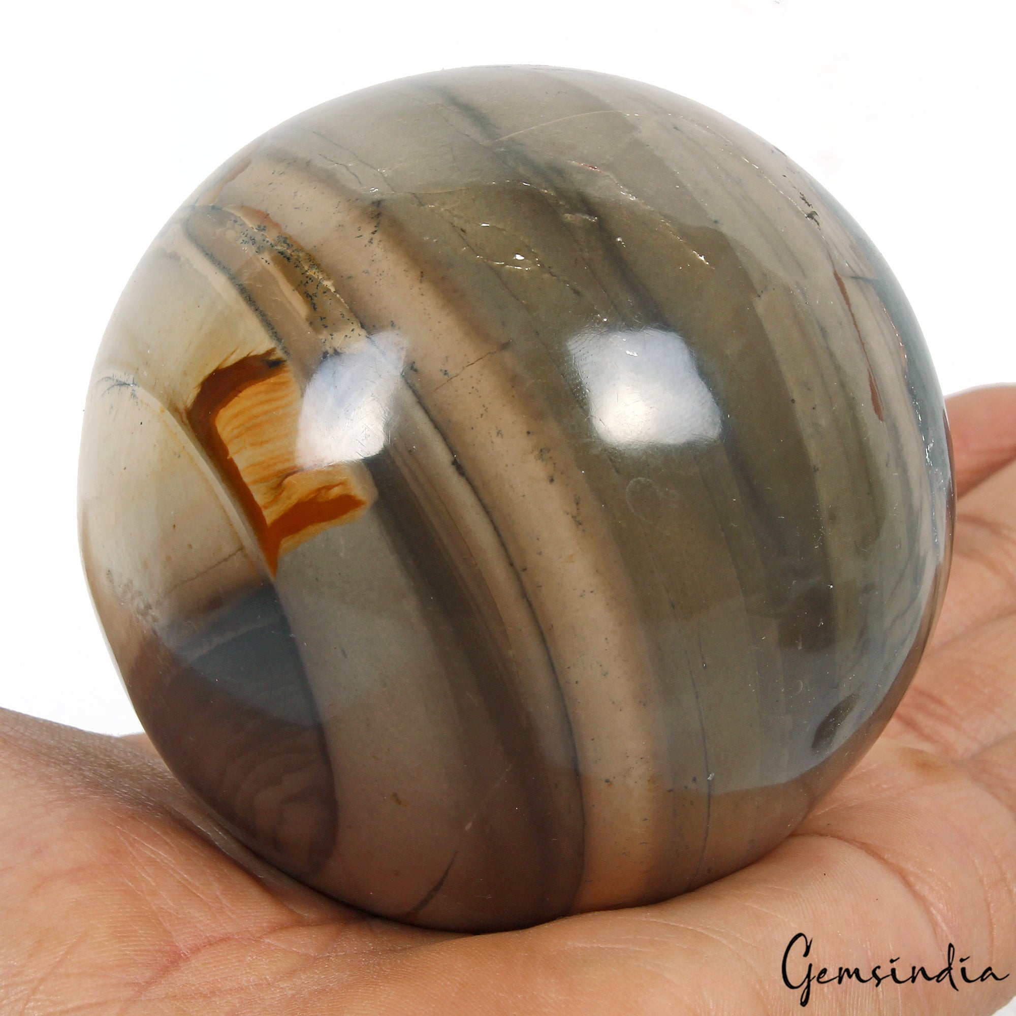 2840 Ct Natural Untreated Forest Agate Heling Crystal Mineral Sphere With Stand