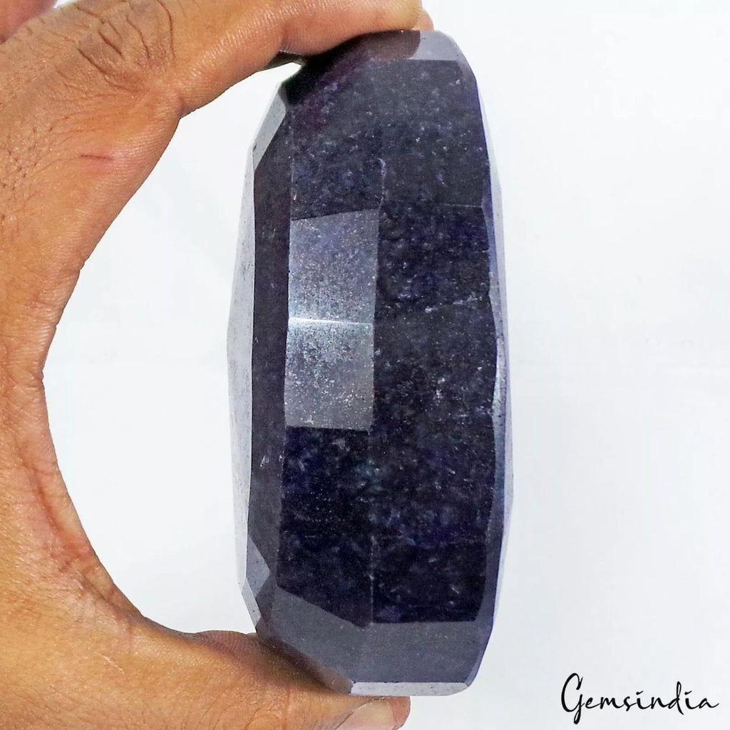 Museum Use 4340 Ct Natural African Blue Sapphire Oval Faceted Cut Loose Huge Gem
