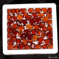 Hessonite Garnet Lot, Loose Gemstone, Oval Cut, Untreated — 60 Pieces, 07mm to 09mm, 81.10 Ct, Sri Lanka