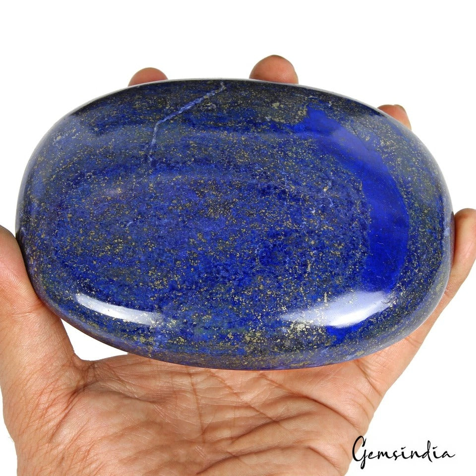 3530 Cts Natural Gold Pyrite Blue Lapis Lazuli Oval Cab Loose Certified Gemstone