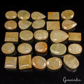 Natural Untreated Yellow Beryl Mix Faceted Loose Wholesale Gems Lot 25 Pc/440 Ct
