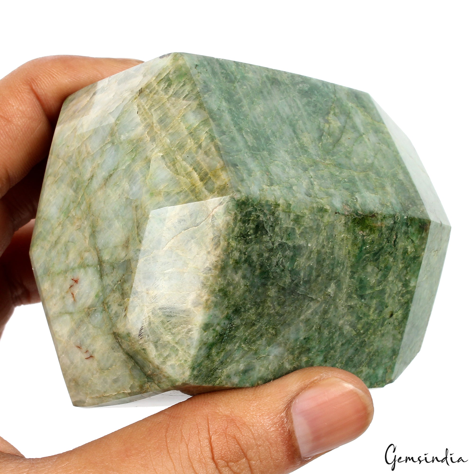 Big Size Hexagon Cut Natural Green Emerald 630 Gram Loose Earth mined Gemstone