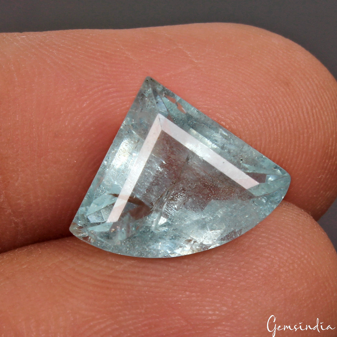 4.70Ct Natural Stunning Blue Aquamarine Fancy Cut Loose Unheated Brazil Gemstone