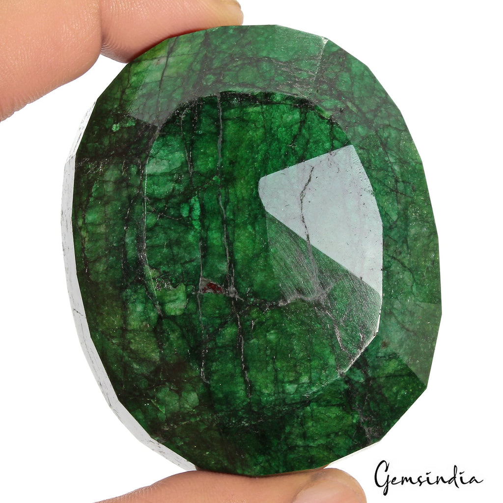 1000 Ct Natural Green Brazilian Emerald Huge Size Earth Mined Oval Faceted Gems