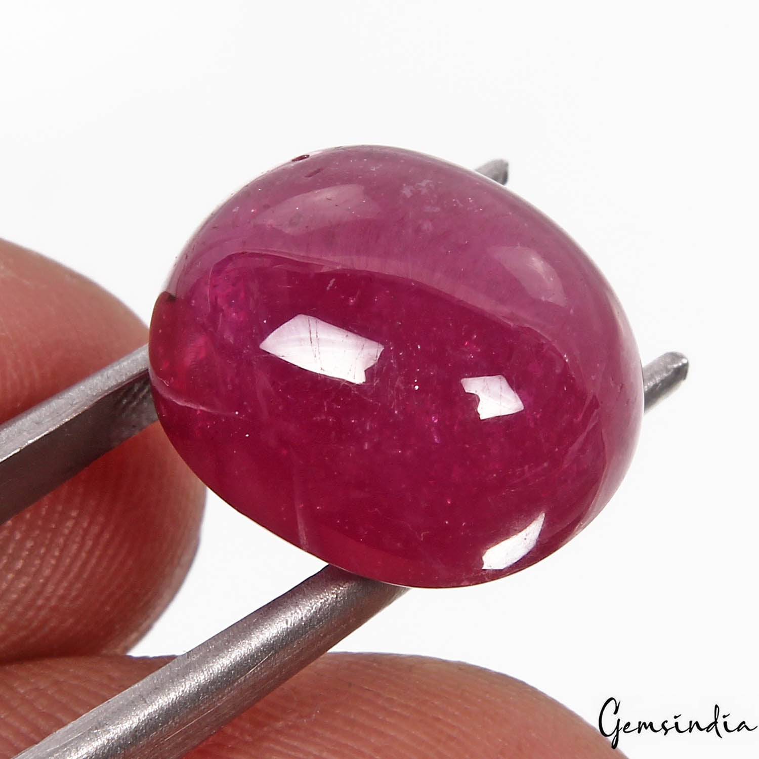 Certified 21.50 Ct Natural Eye Catching Rich Red Ruby Oval Cab Rare Gem For Ring
