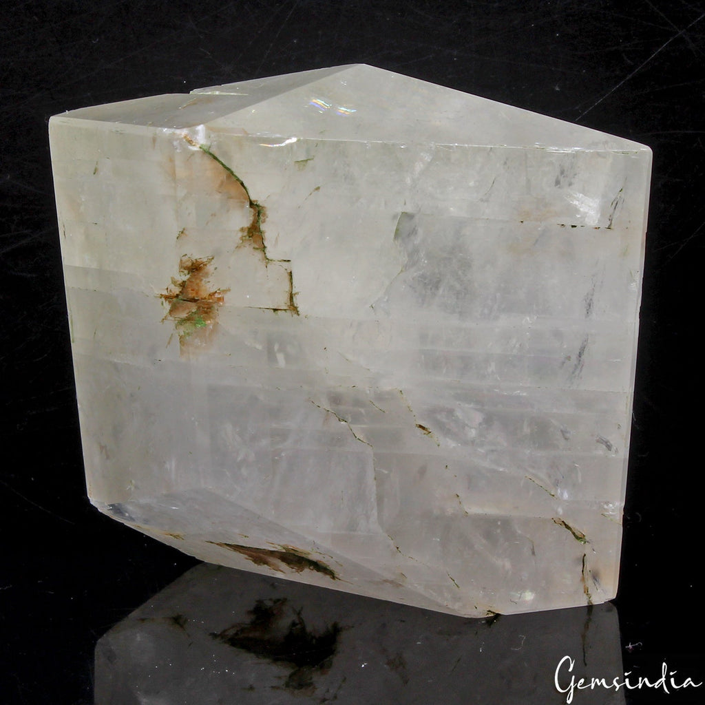 168 gm Large Natural Optical Calcite ROUGH Crystal Cube Mineral Display Gemstone