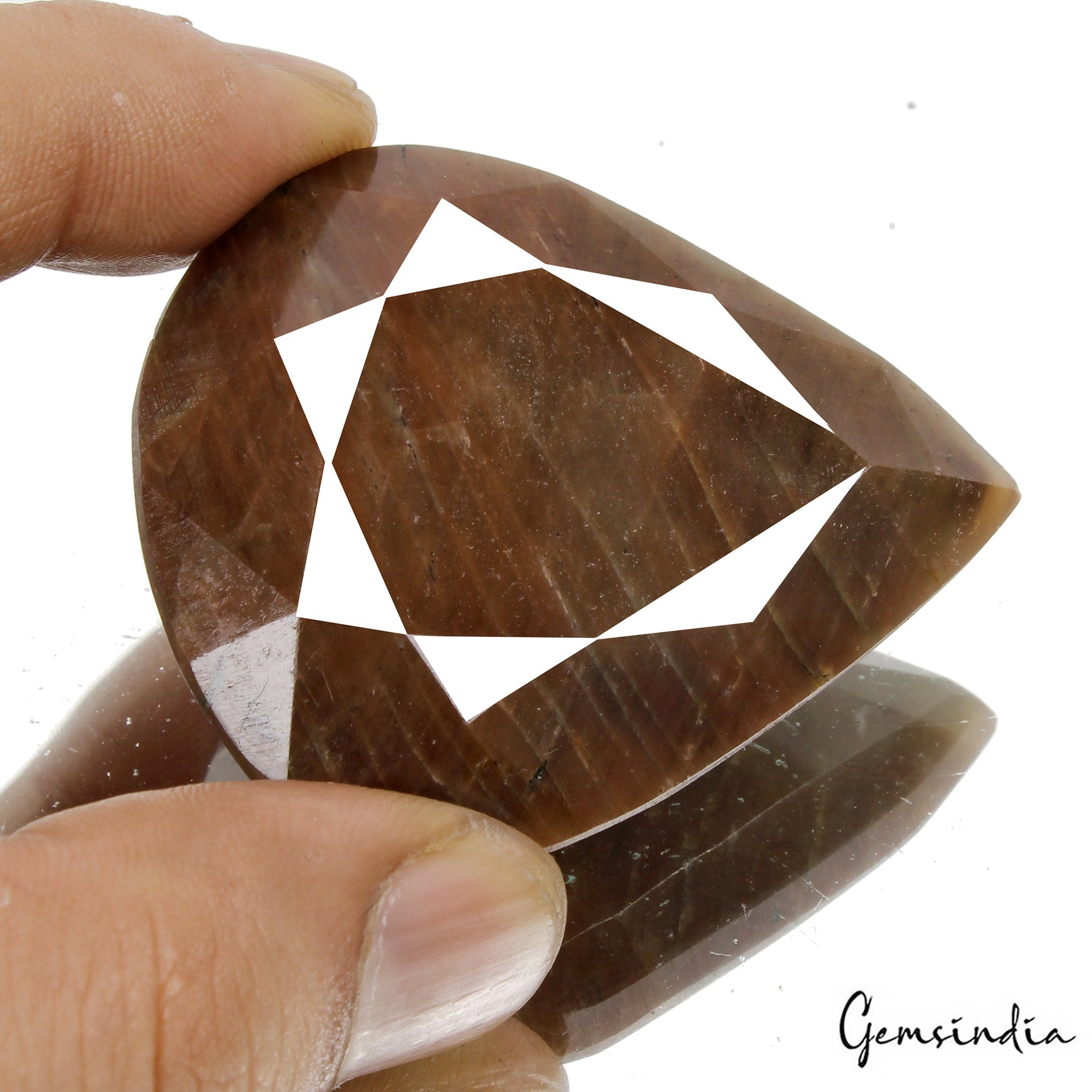 390 Ct Natural Untreated Brown Sapphire Pear Cut Earth Mined Certified Gemstone