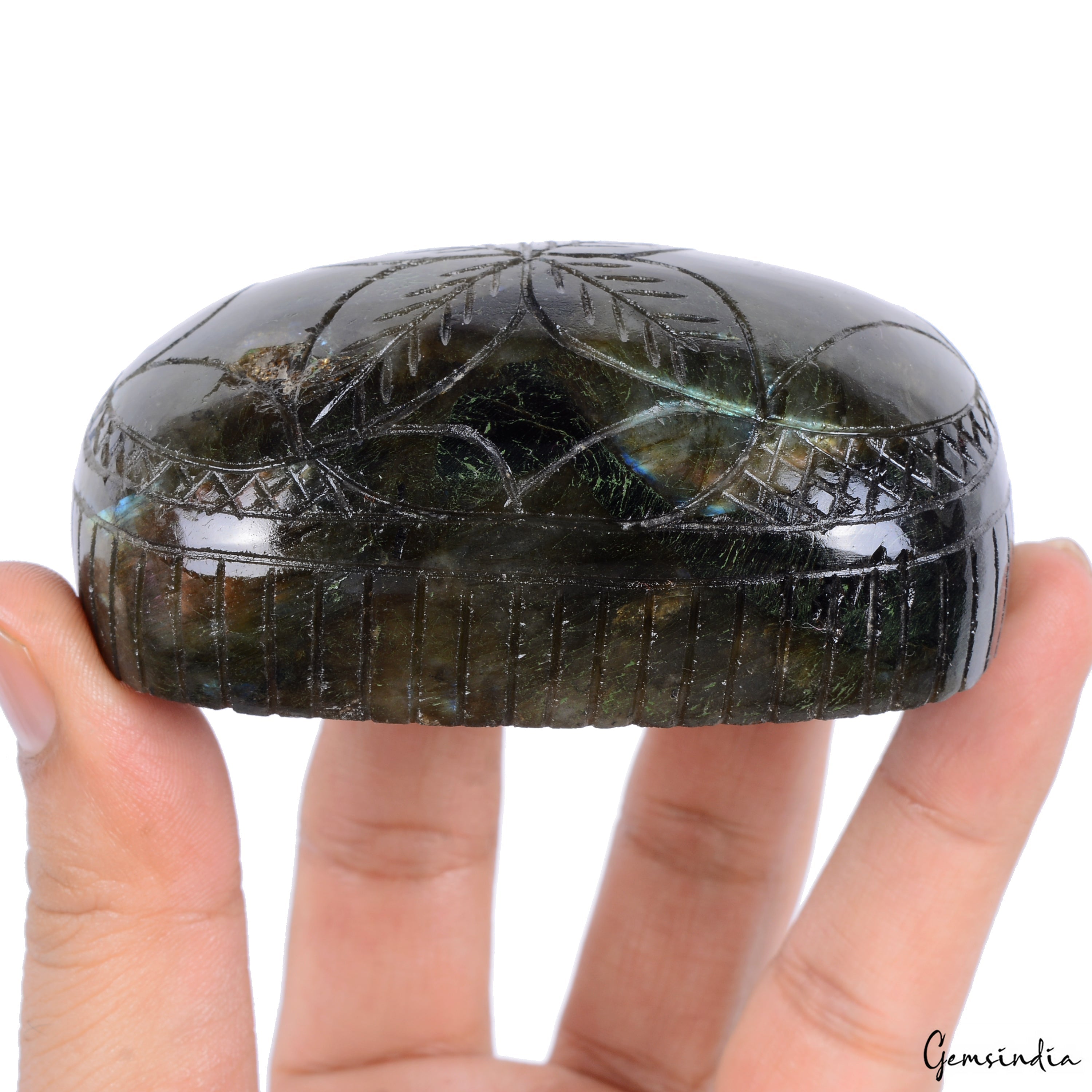 1650 Cts Natural Labradorite Carving Untreated Oval Shape Museum Size Gemstone
