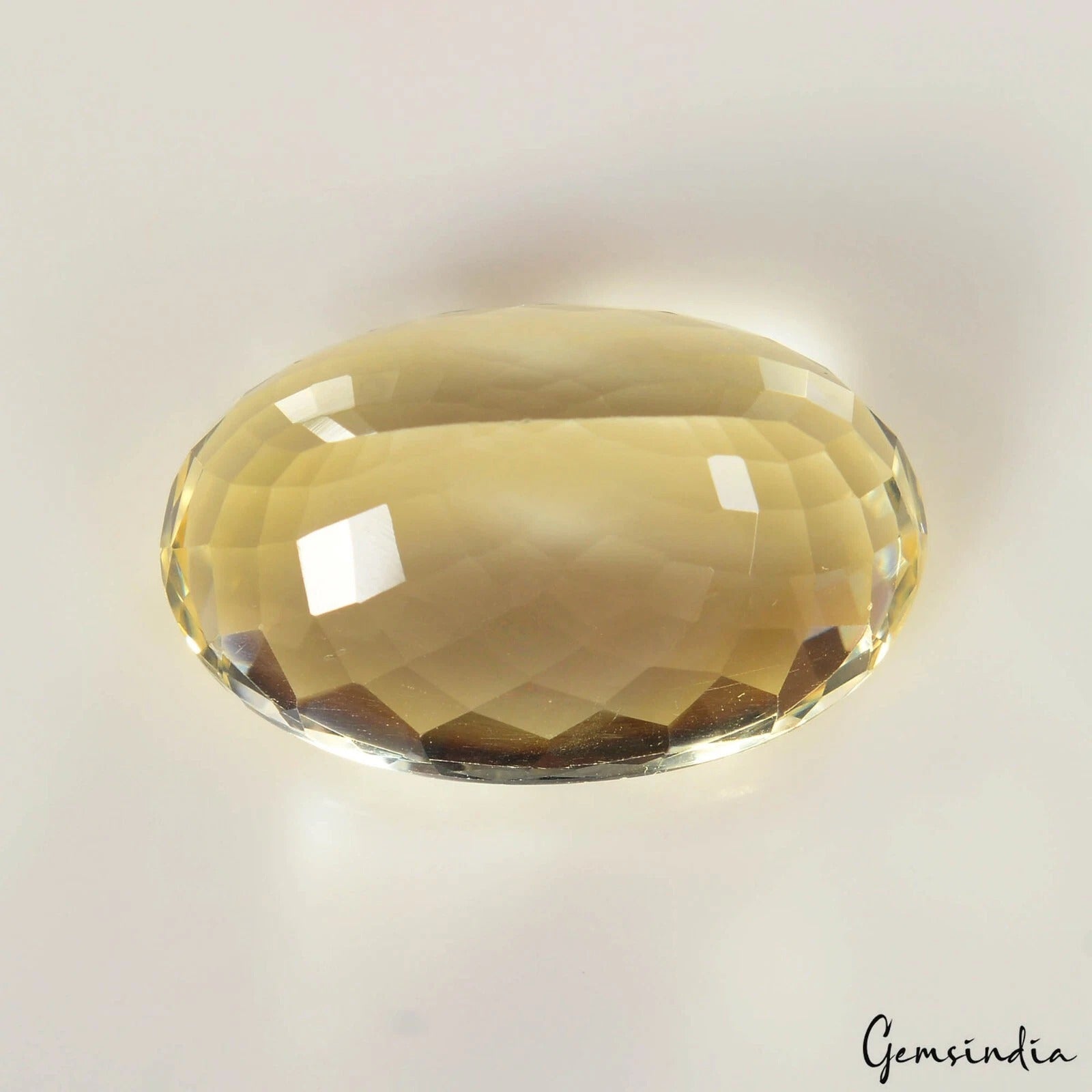 25.30 Ct Natural Yellow Citrine Oval Cut Loose Huge Untreated Clean Gemstone