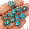 11 Persian Turquoise Neyshabur Cabochon Lot Not Stabilized, %100 Natural 14-20mm