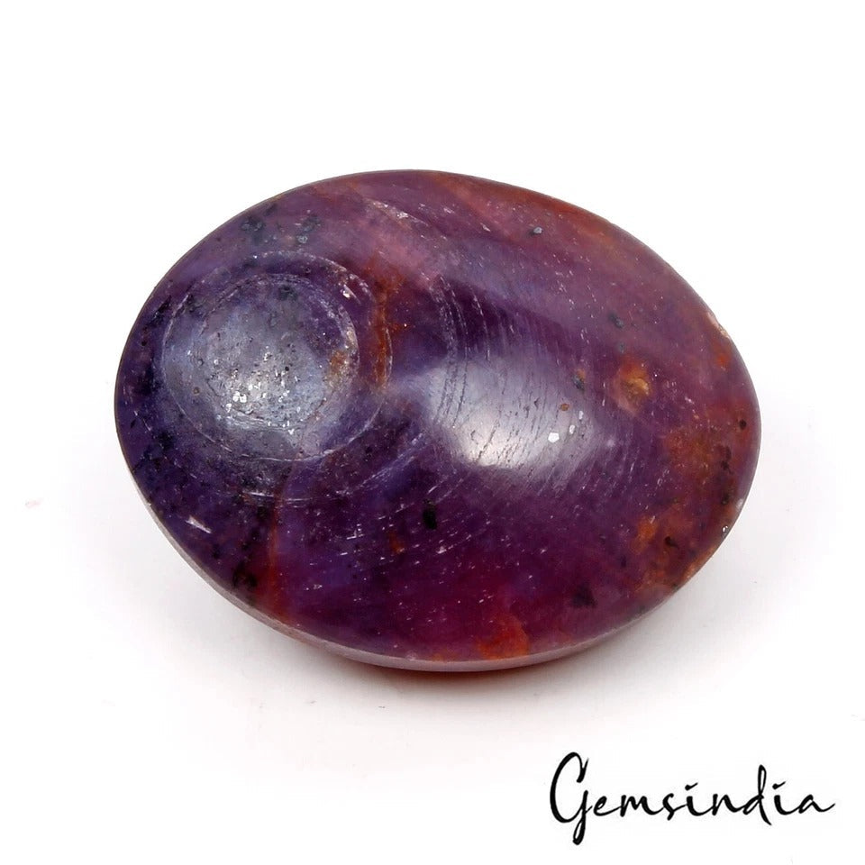 Certified 107 Ct Natural Unheated Natural Red Star Ruby Oval Cab Loose Rare Gem