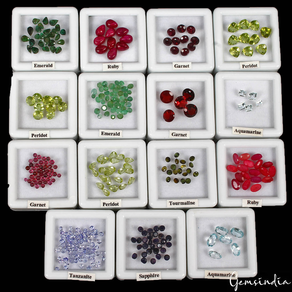 Ruby Lot, Loose Gemstone — 340 Pieces, 1mm to 14mm, 111.50 Ct
