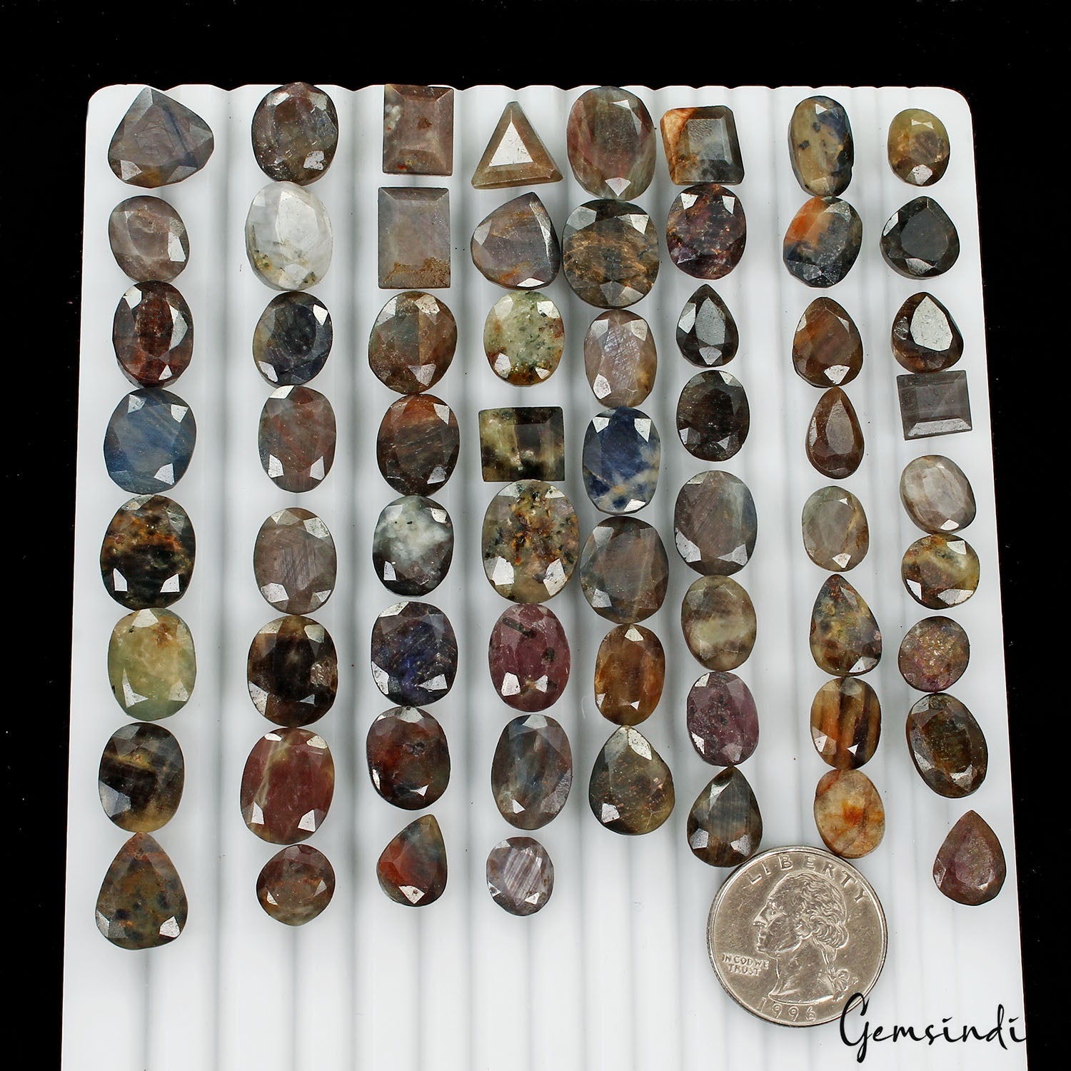 620 Ct Natural Untreated Multi Color Sapphire Mix Cut Loose Unheated Gemstones