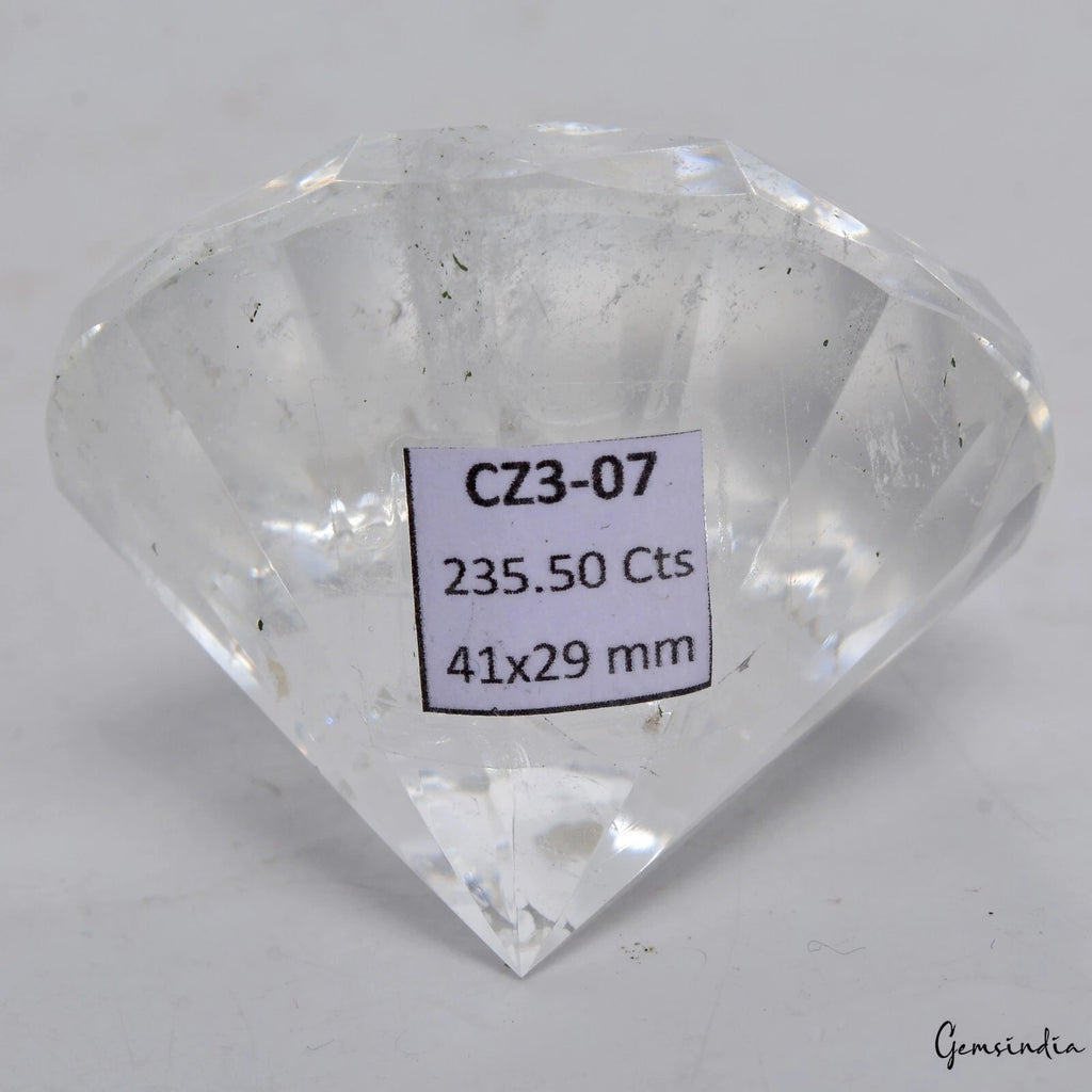 Diamond Loose Gemstone, White — 41x29mm, 235.50 Ct, Brazil