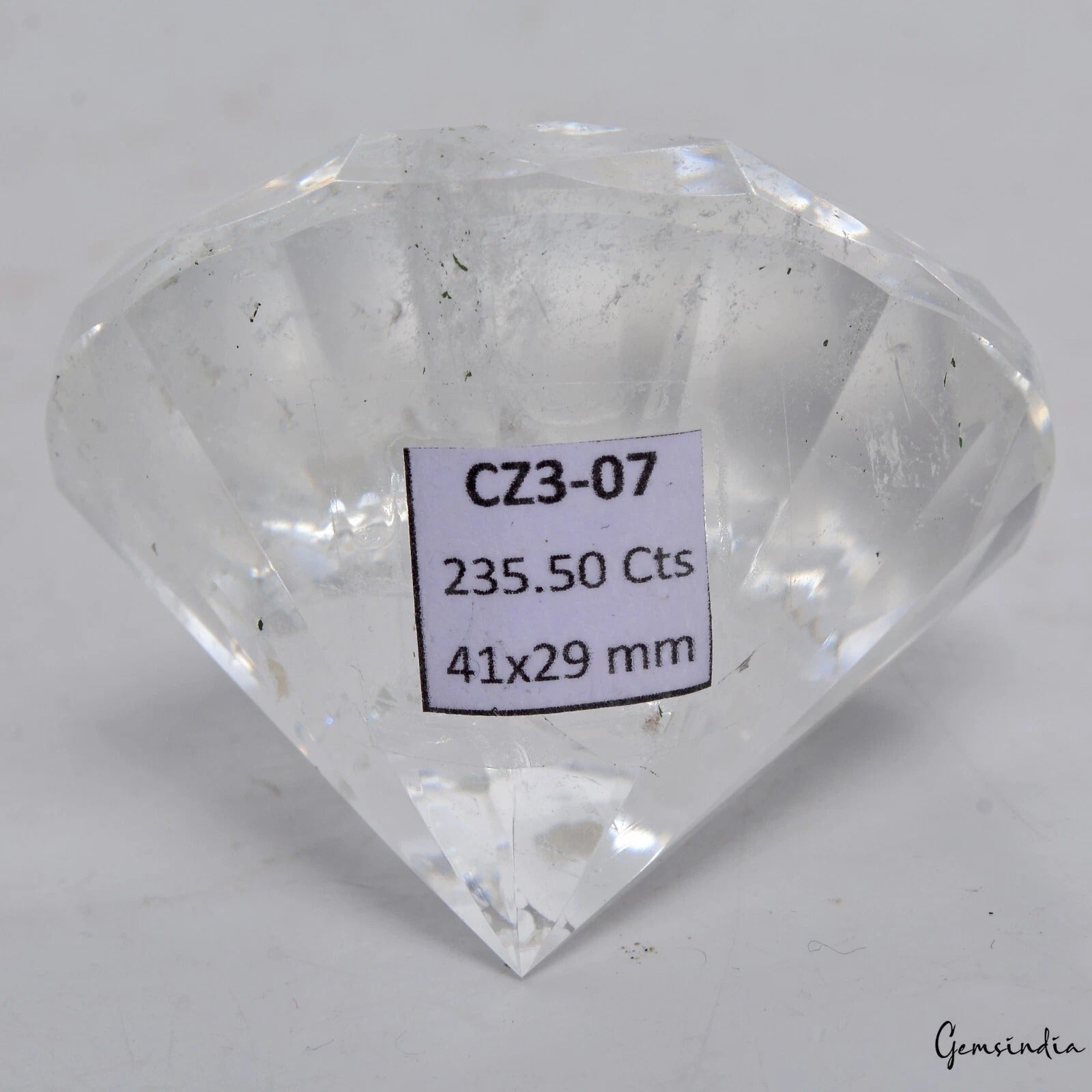 Diamond Loose Gemstone, White — 41x29mm, 235.50 Ct, Brazil