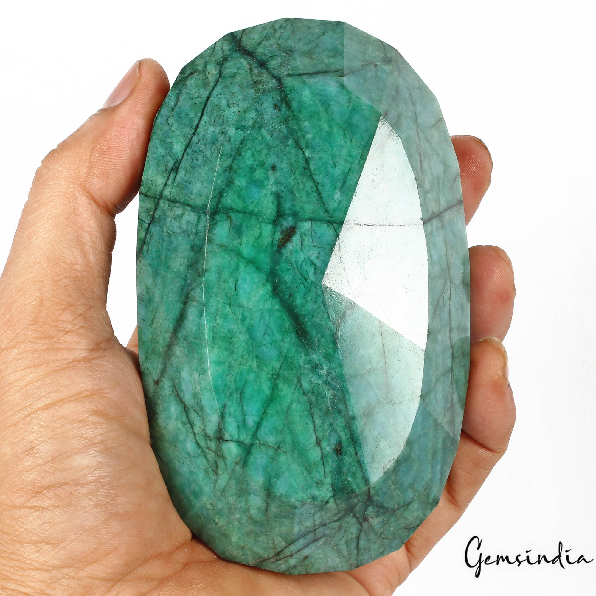 Museum Size 3900 Cts Natural Brazilian Green Emerald Oval Faceted Huge Loose Gem