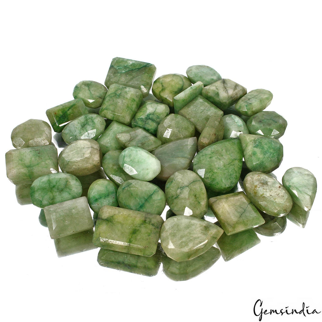 1140 Cts/36 Pcs Natural Green Brazilian Emerald Mix Cut Loose Wholesale Gems Lot