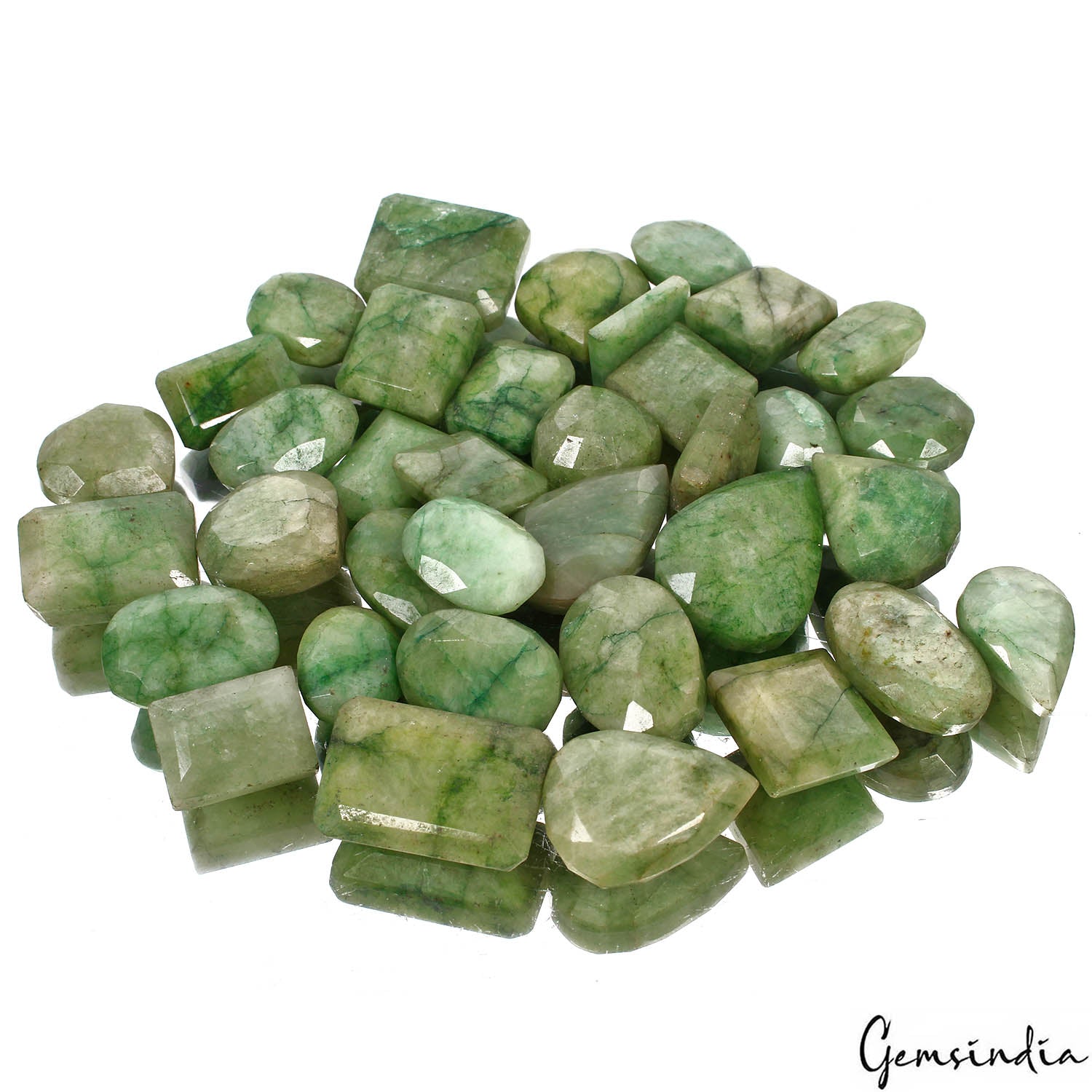 1140 Cts/36 Pcs Natural Green Brazilian Emerald Mix Cut Loose Wholesale Gems Lot