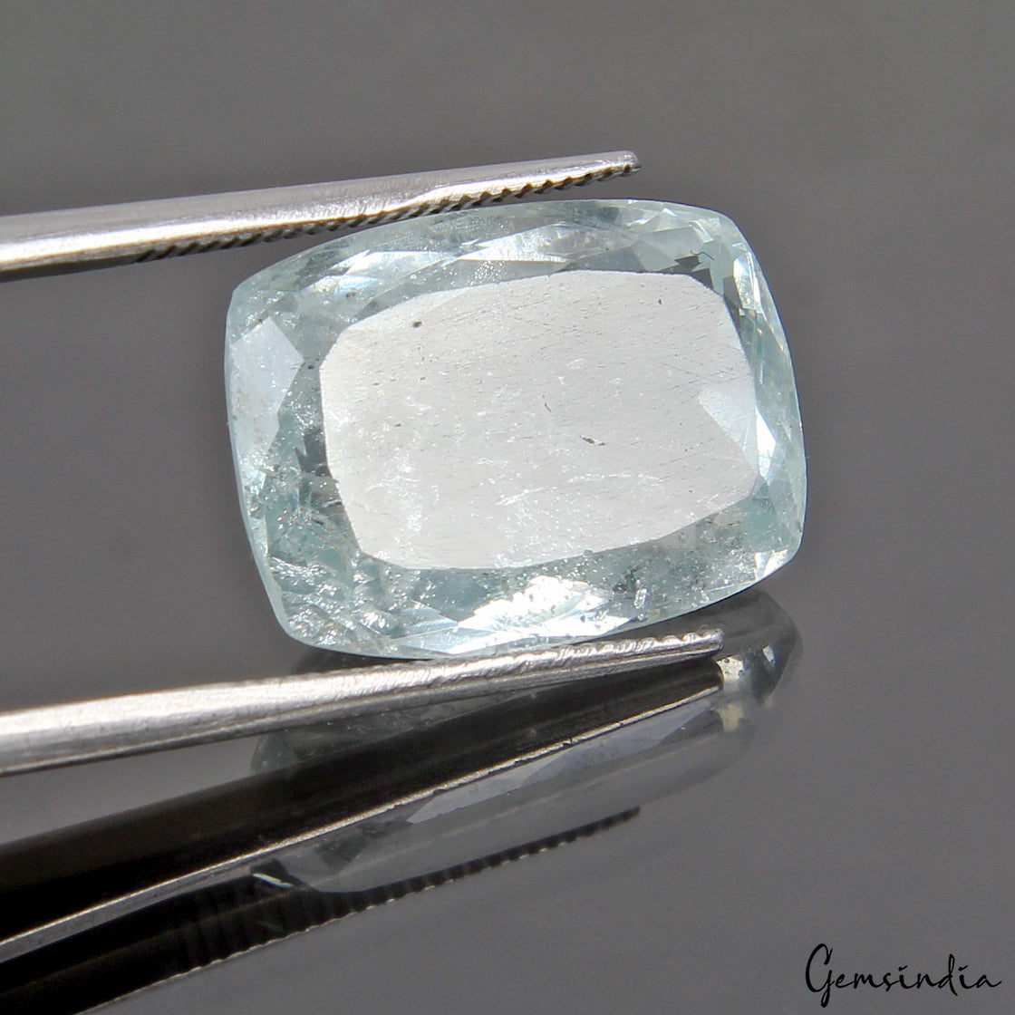 14 Ct Natural Untreated Breath Taking Blue Aquamarine Cushion Cut Loose Gemstone