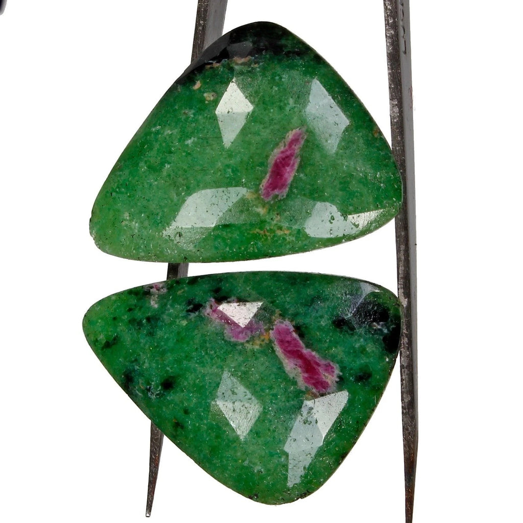 Ruby Lot, Loose Gemstone, Untreated — 2 Pieces, 30 x 24mm, 68.00 Ct