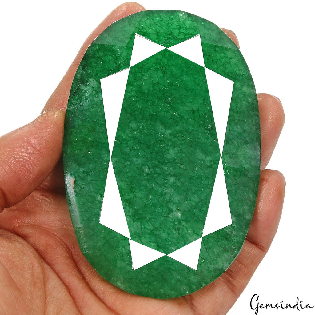 1000 Cts Natural Brazilian Green Quartz Oval Faceted Huge Loose Earth mined Gem