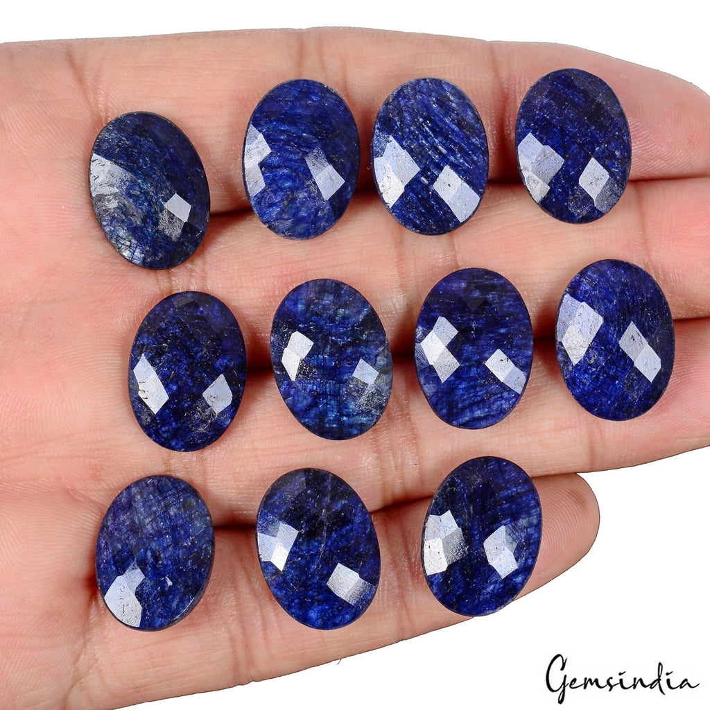 Blue Sapphire Lot, Loose Gemstone, Royal Blue — 11 Pieces, 17mm, 152.70 Ct