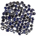 Certified 213 Ct/90 Pcs Natural Blue Sapphire Oval Loose 6-10mm Gems For Jewelry