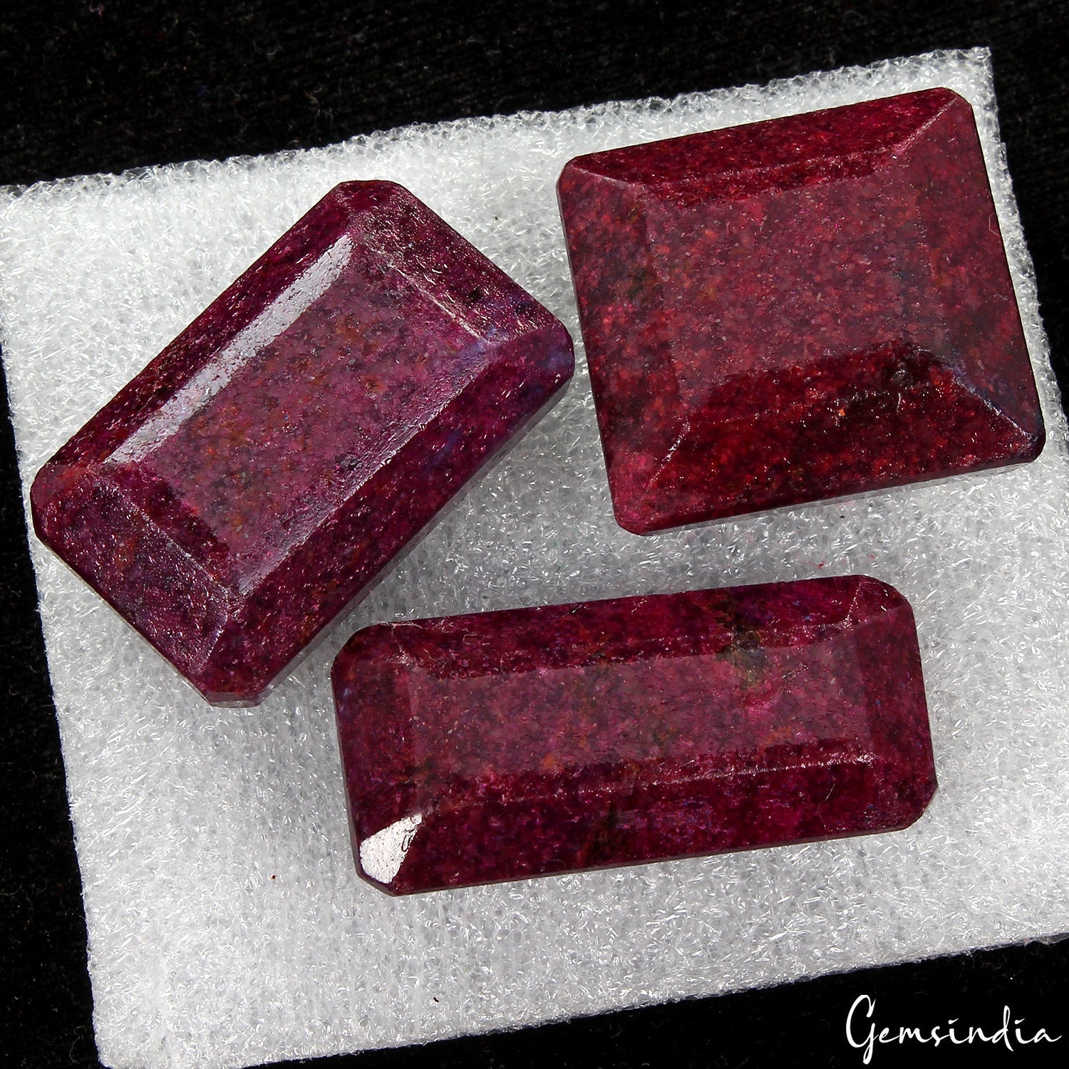 330 Cts Natural Ruby Octagon Cut Earth Mined Gemstones From Madagascar 27-37mm