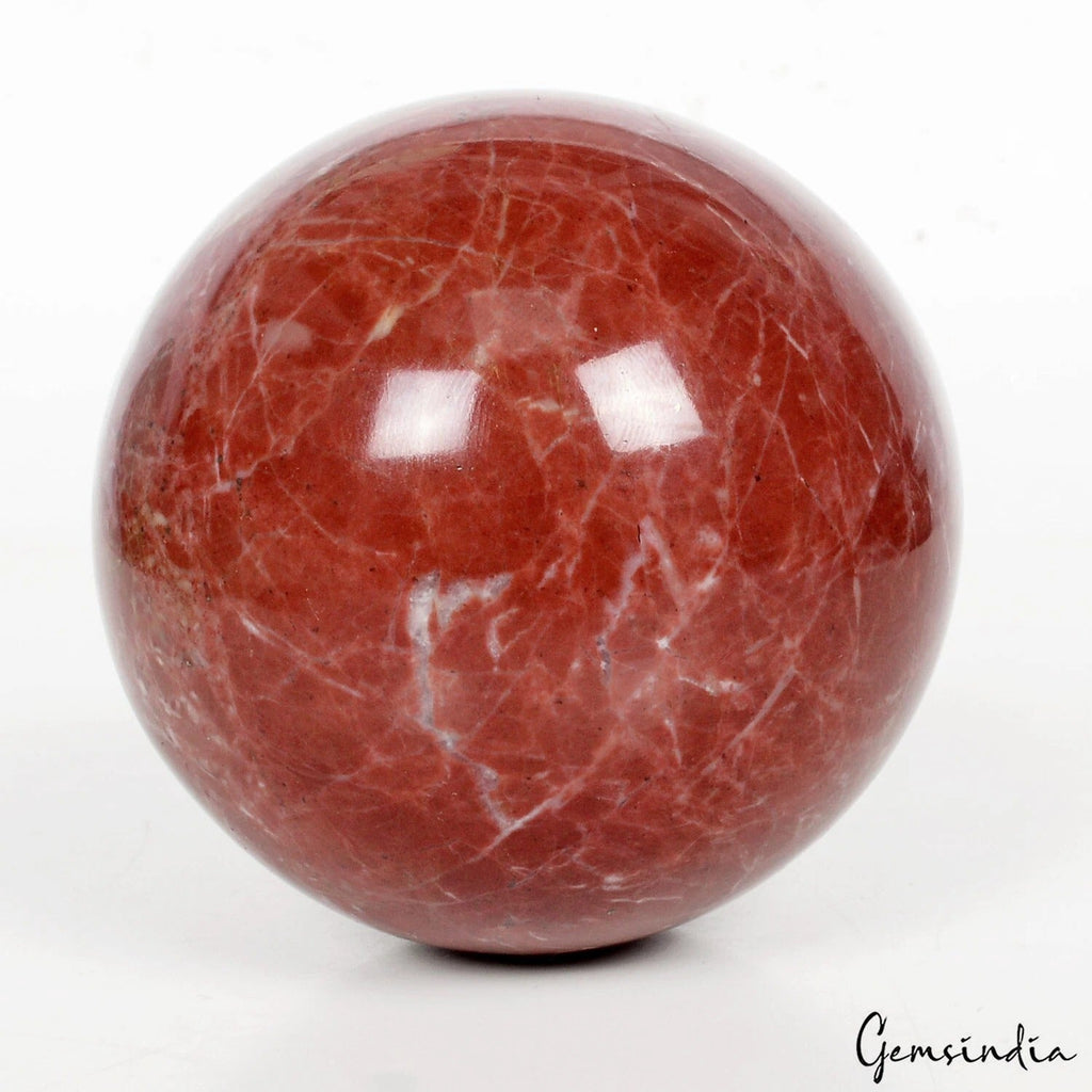 2600Ct Natural Dark Red Jasper Crystal Healing Mineral Sphere Ball Huge Gem 69mm