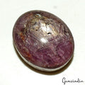Certified 51.60 Cts Natural Purple Hue Star Ruby Oval Cab Loose Gems For Pendant