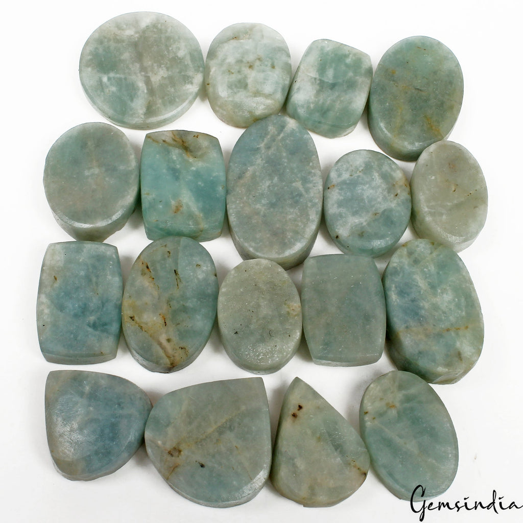 18 Pc Natural Aqua Blue Aquamarine Druzy Mix Shape Loose 25-40mm Gemstone~1000Ct