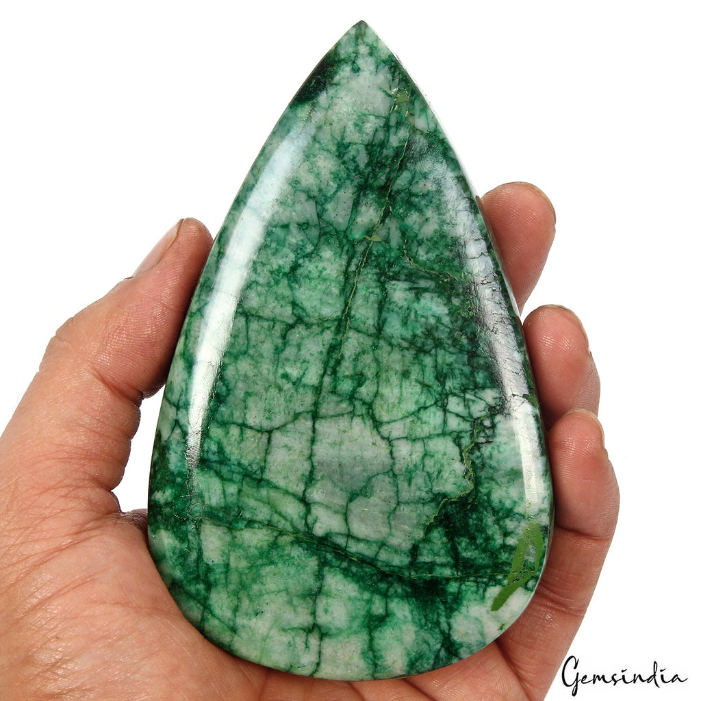 2300 Ct Natural Blue Green Brazilian Emerald Pear Cab Earth Mined Loose Gemstone