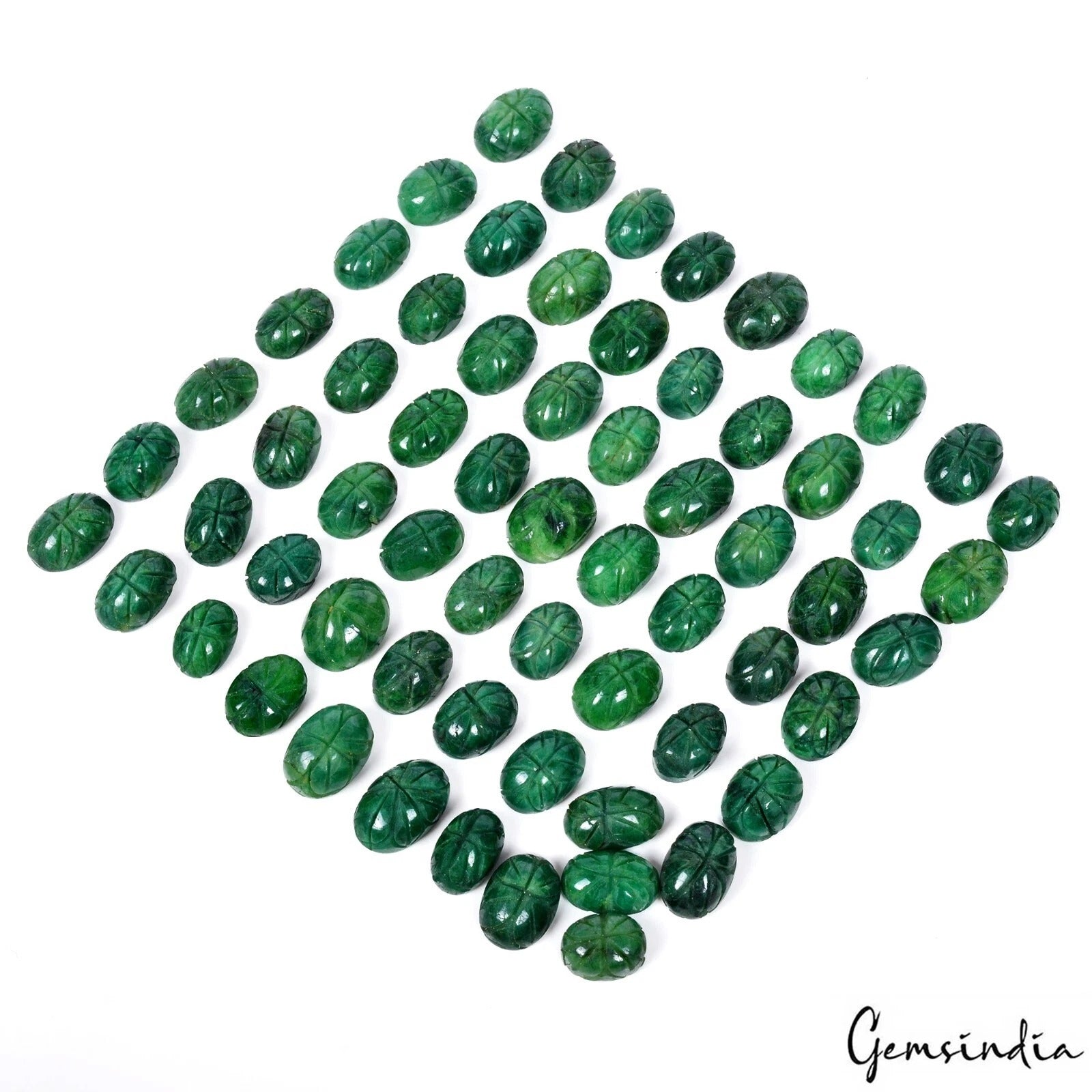 Emerald Loose Gemstone, Green — 15mm to 19mm, 850 Ct, Brazil
