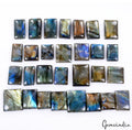 840 Cts/29 Pcs Natural Untreated Multi Shine Labradorite Baguette Cut Loose Gems