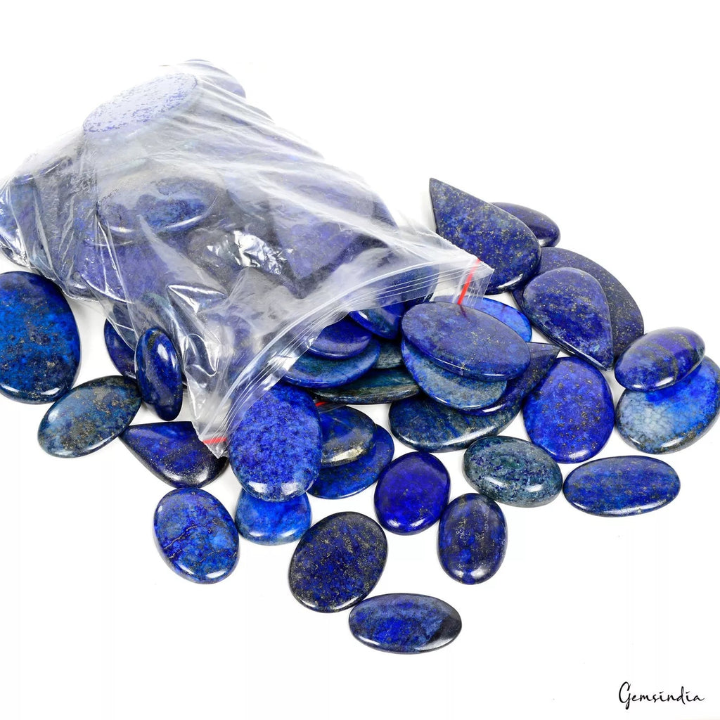 6500 Cts Natural Blue Lapis Lazuli Mix Cab Loose 30-60mm Pendant Size Gemstones