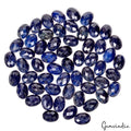 540 Cts/56 Pcs Natural Blue Sapphire Oval Checker Cut Calibrated 15x11mm Gem Lot