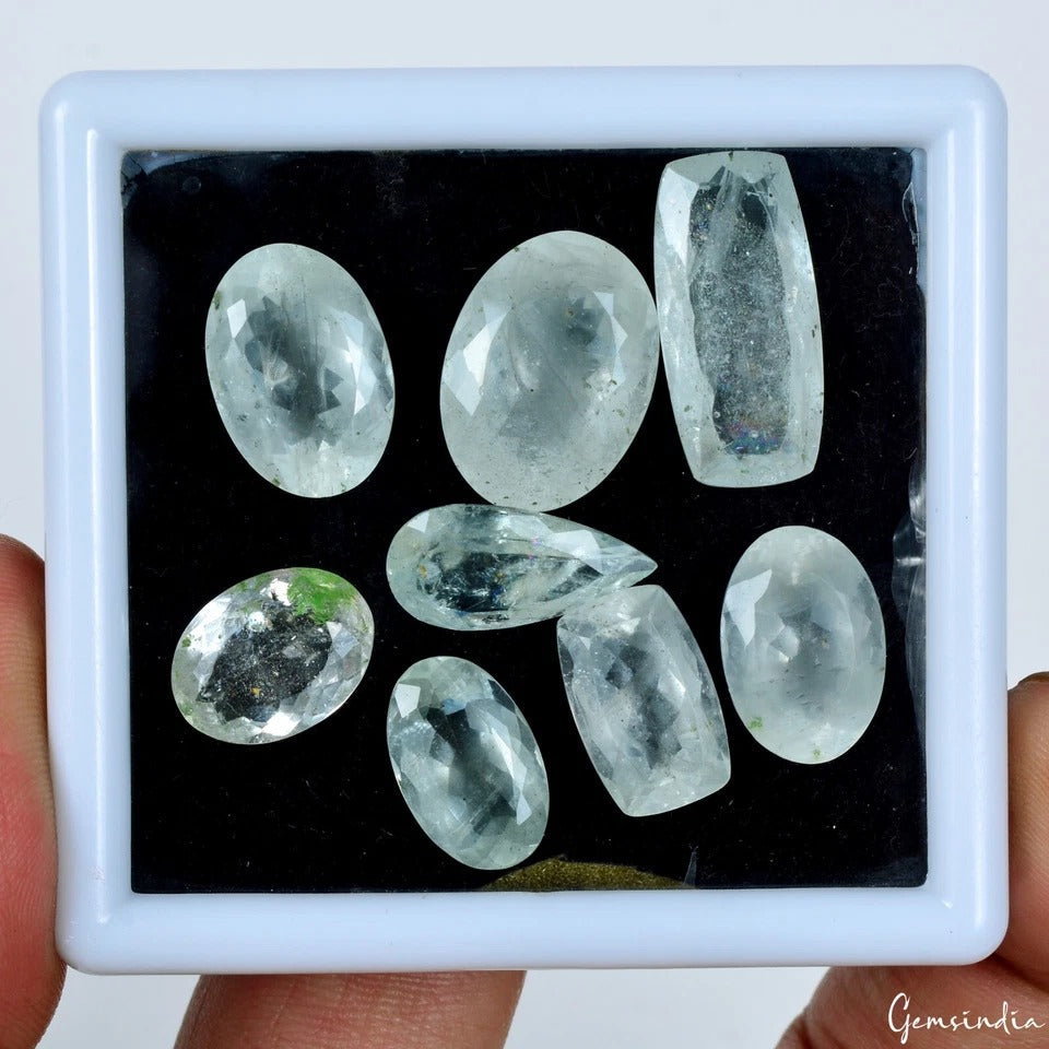 69.70 Ct Natural Untreated Aquamarine Mix Faceted Cut Loose Gemstone For Jewelry