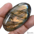 193 Ct Natural Untreated Peach Shine Labradorite Oval Cab Loose Gem For Pendant