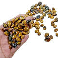 550 Ct Natural Brown Yellow Tiger Eye Pear Cab Loose Gemstone For Making Jewelry
