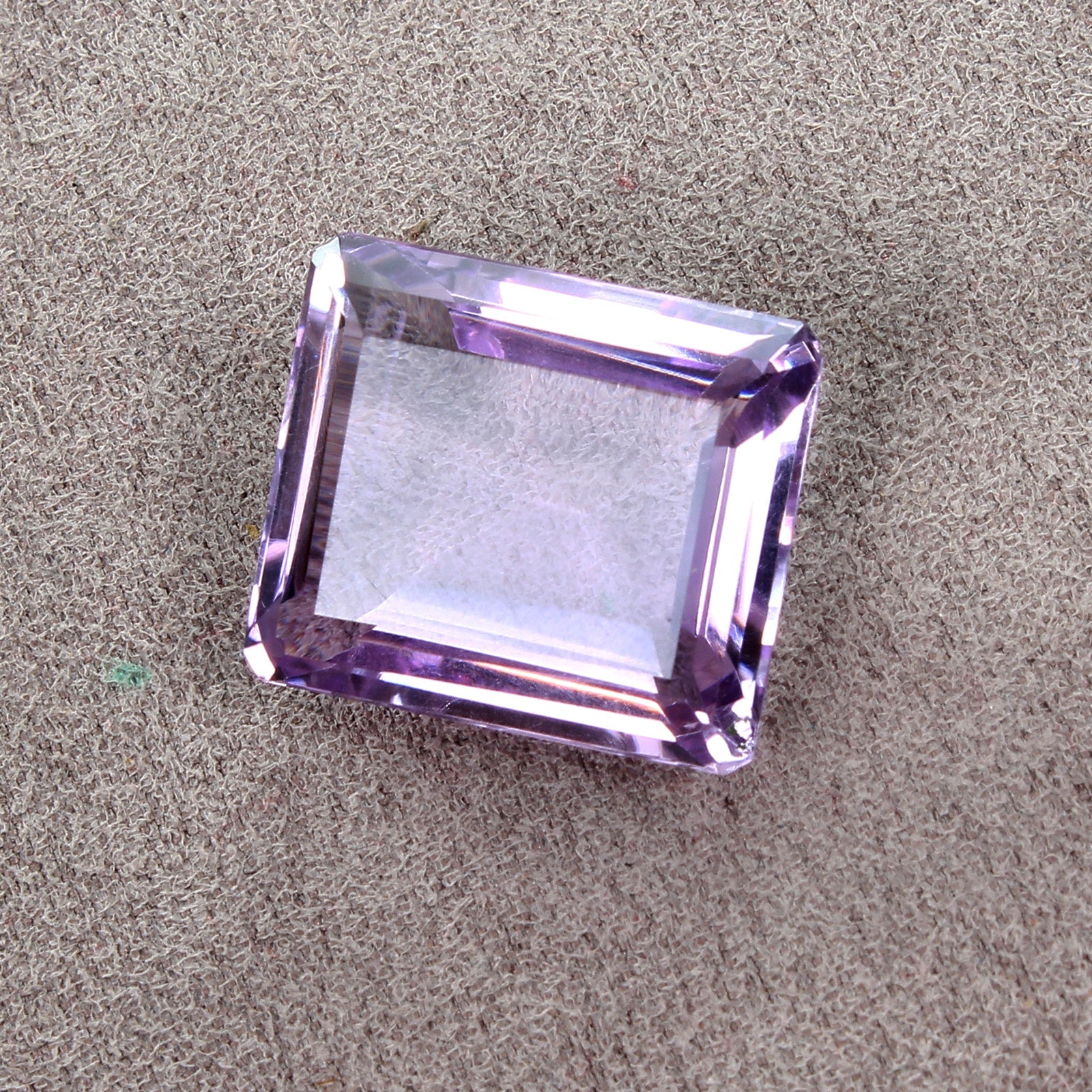 AAA 25.00 CT Emerald Cut Large Purple Amethyst Loose Gemstone for Ring & Pendant