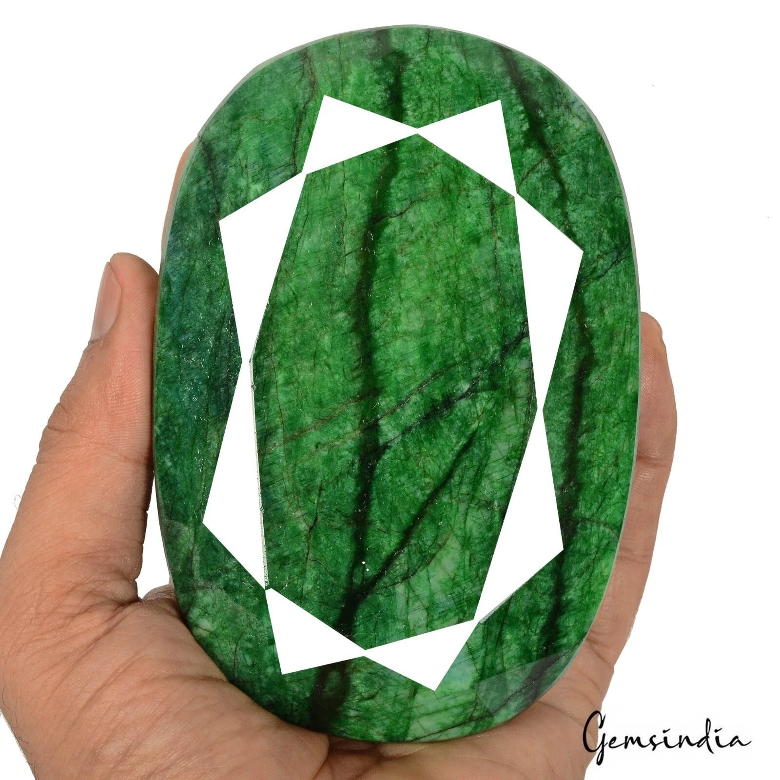 Fabulous Big Green Emerald Earth mined 4370 Ct Natural Huge Loose Brazilian Gem